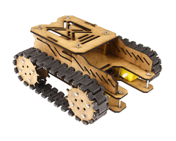 Jsumo - Woodie Ahşap Tank Robotu Gövde Seti - (Demonte Montajsız)