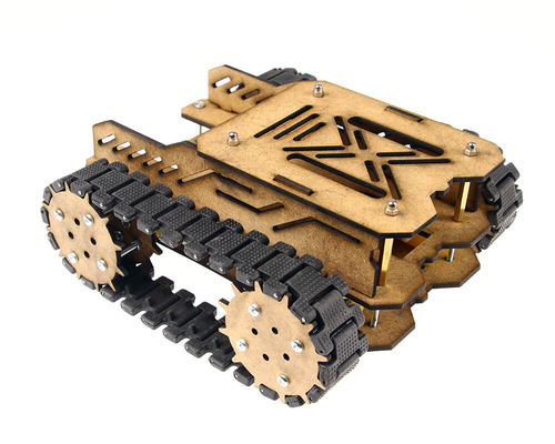 Woodie Ahşap Tank Robotu Gövde Seti - (Demonte Montajsız)