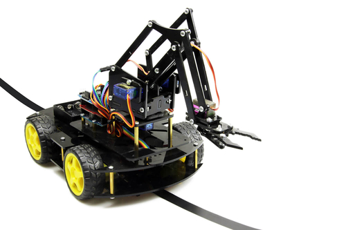 Arduino Robot Kollu 4WD Mobil Araba Kiti - (Demonte Montajsız)