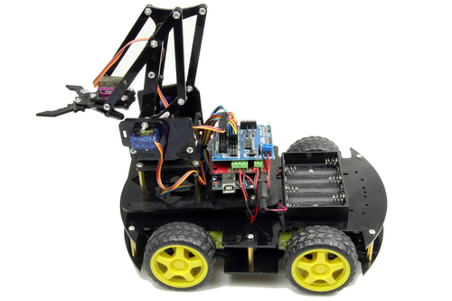 Arduino Robot Kollu 4WD Mobil Araba Kiti - (Demonte Montajsız)