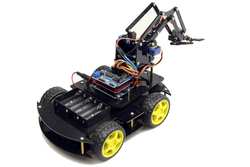 Arduino Robot Kollu 4WD Mobil Araba Kiti - (Demonte Montajsız) - Thumbnail