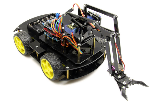 Arduino Robot Kollu 4WD Mobil Araba Kiti - (Demonte Montajsız)