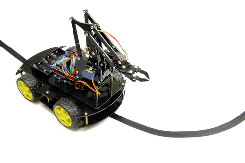 Arduino Robot Kollu 4WD Mobil Araba Kiti - (Demonte Montajsız)