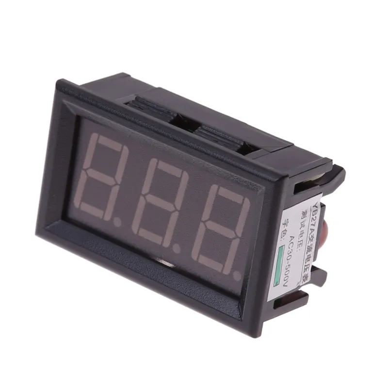 Dijital Panel Voltmetre AC 30-500 V - Thumbnail