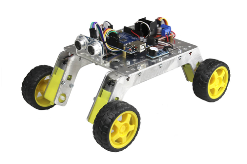 Rover 4x4 Arazi Robot Kiti - Demonte Montajsız (Alüminyum Gövdeli)