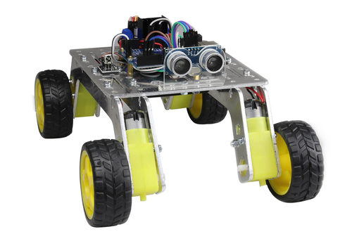 Rover 4x4 Arazi Robot Kiti - Demonte Montajsız (Alüminyum Gövdeli)