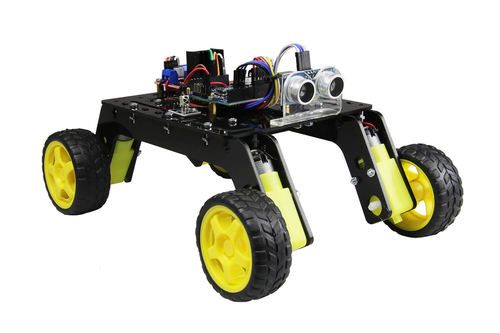 Rover 4x4 Arazi Robot Kiti - Demonte Montajsız (Pleksi Gövdeli)