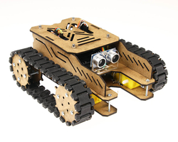 Jsumo - Woodie Ahşap Tank Robotu Seti - (Demonte Montajsız)