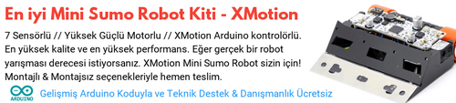 XMotion Mini Sumo Robot Full Yarışma Kiti(Demonte Montajsız)